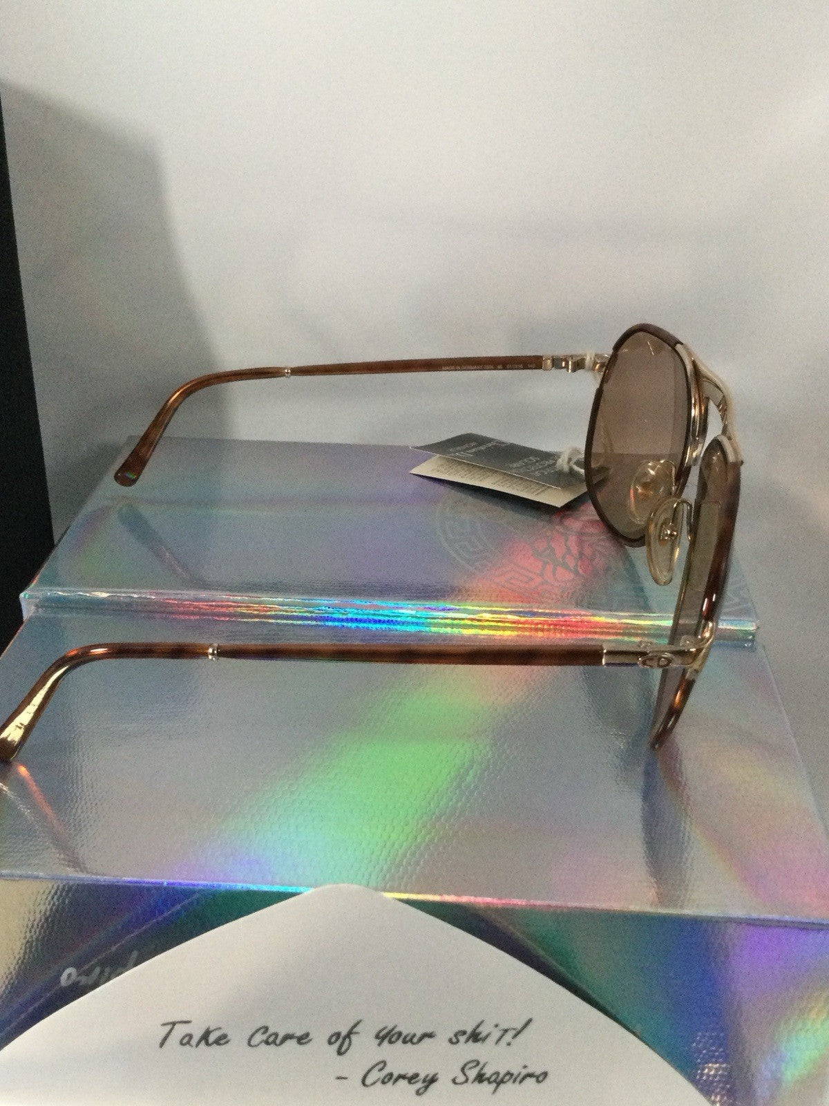 Christian Dior Pilot Sunglasses Brown Metal Brown Lenses 2504