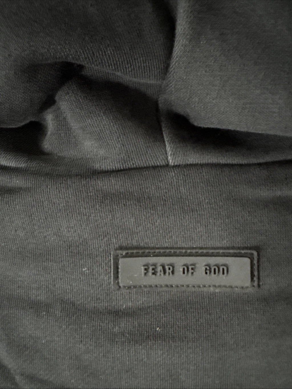 Fear of God Essentials Chest Logo Hoodie Jet Black S - New With Tags (192SP242054F)
