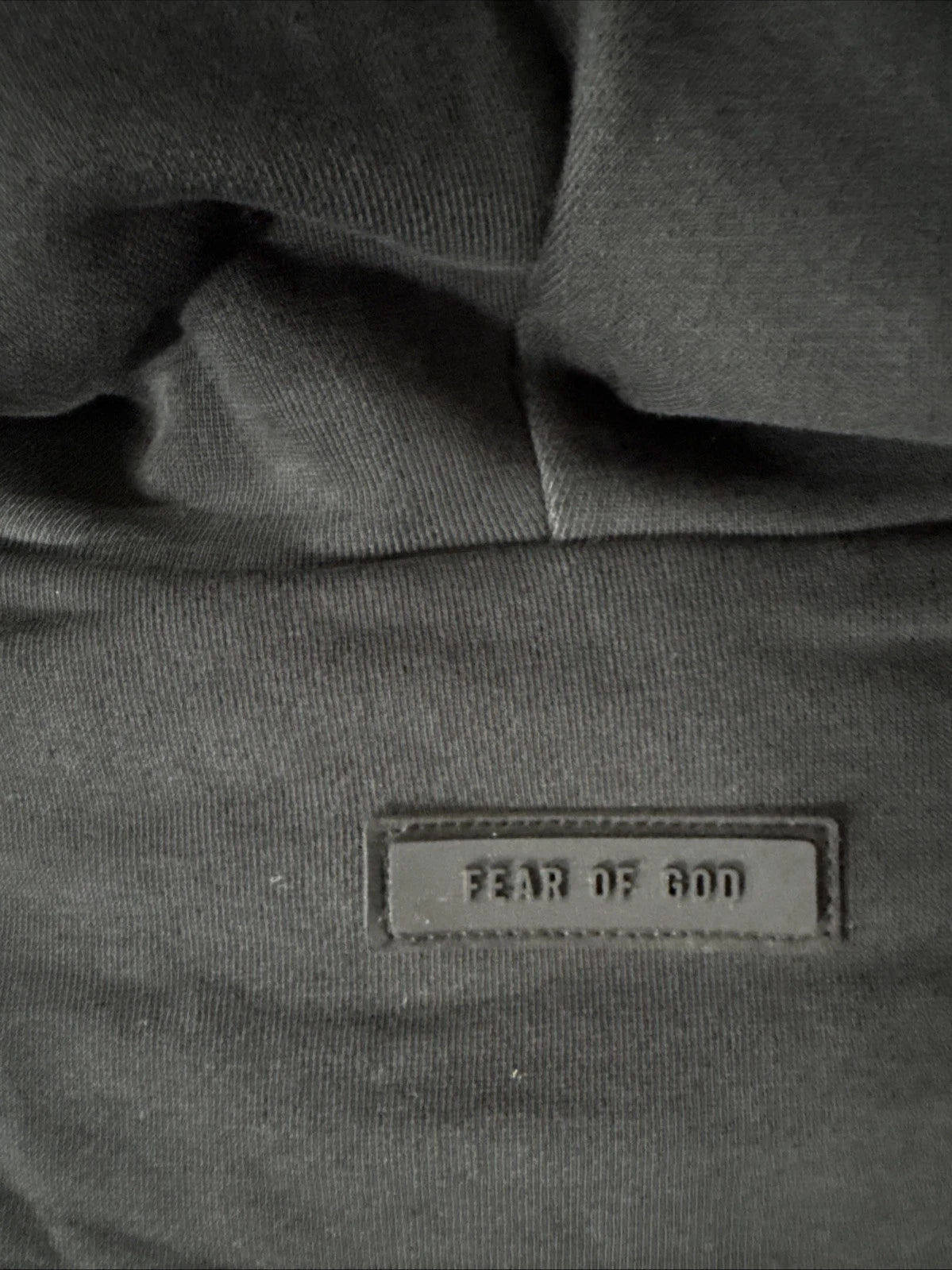 Fear of God Essentials Chest Logo Hoodie Jet Black S - New With Tags (192SP242054F)