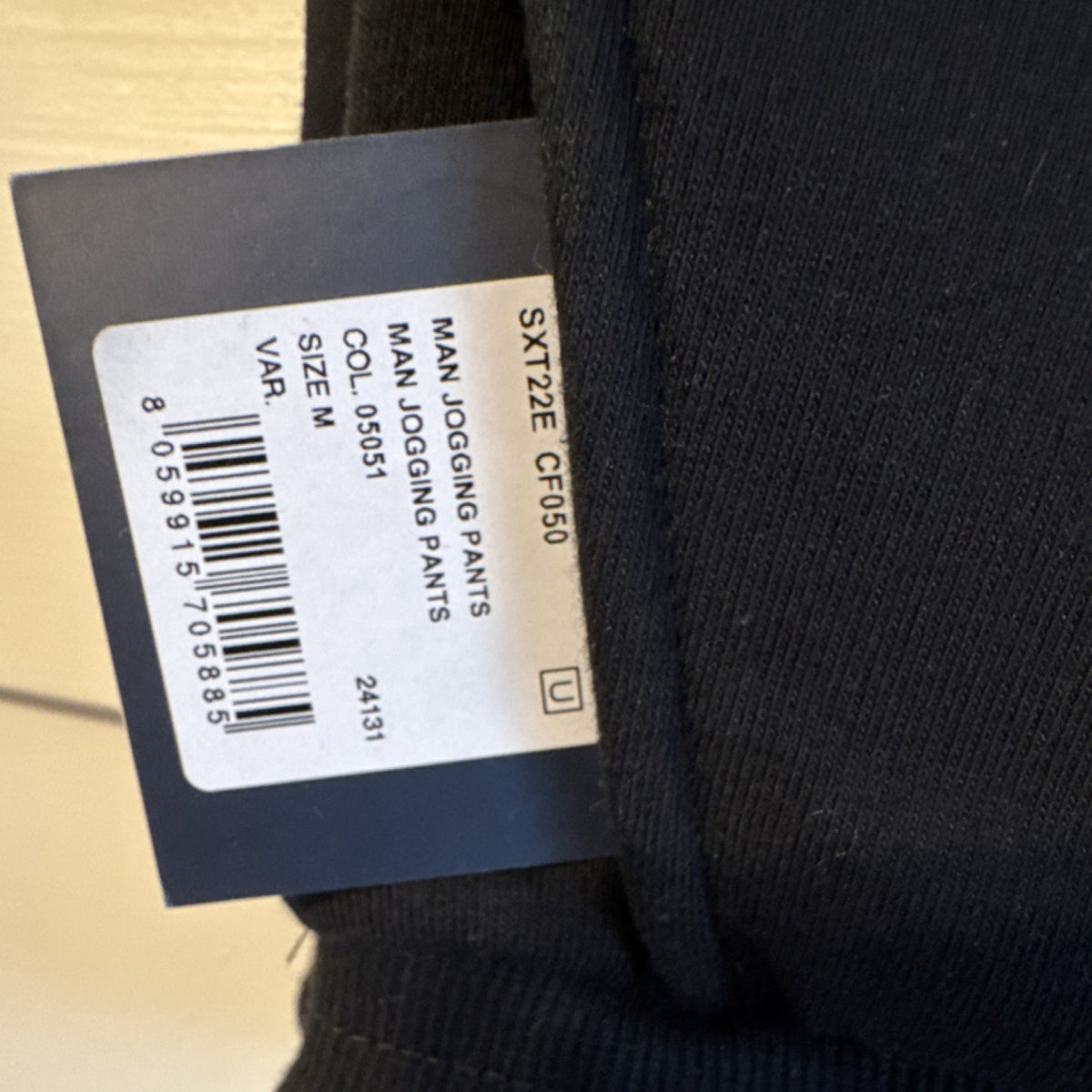 Cavalli Class Black Jogger Pants Mens M NWT