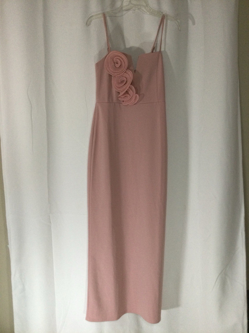 Blush Pink Strappy Scuba Occasion Dress US 8 NWT