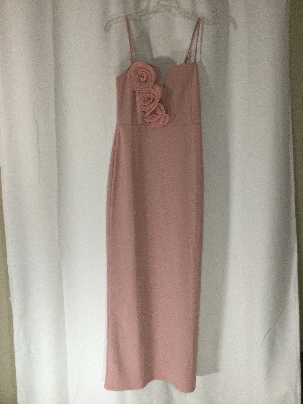 Blush Pink Strappy Scuba Occasion Dress US 8 NWT