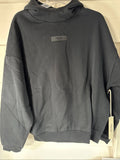 Fear of God Essentials Chest Logo Hoodie Jet Black S - New With Tags (192SP242054F)