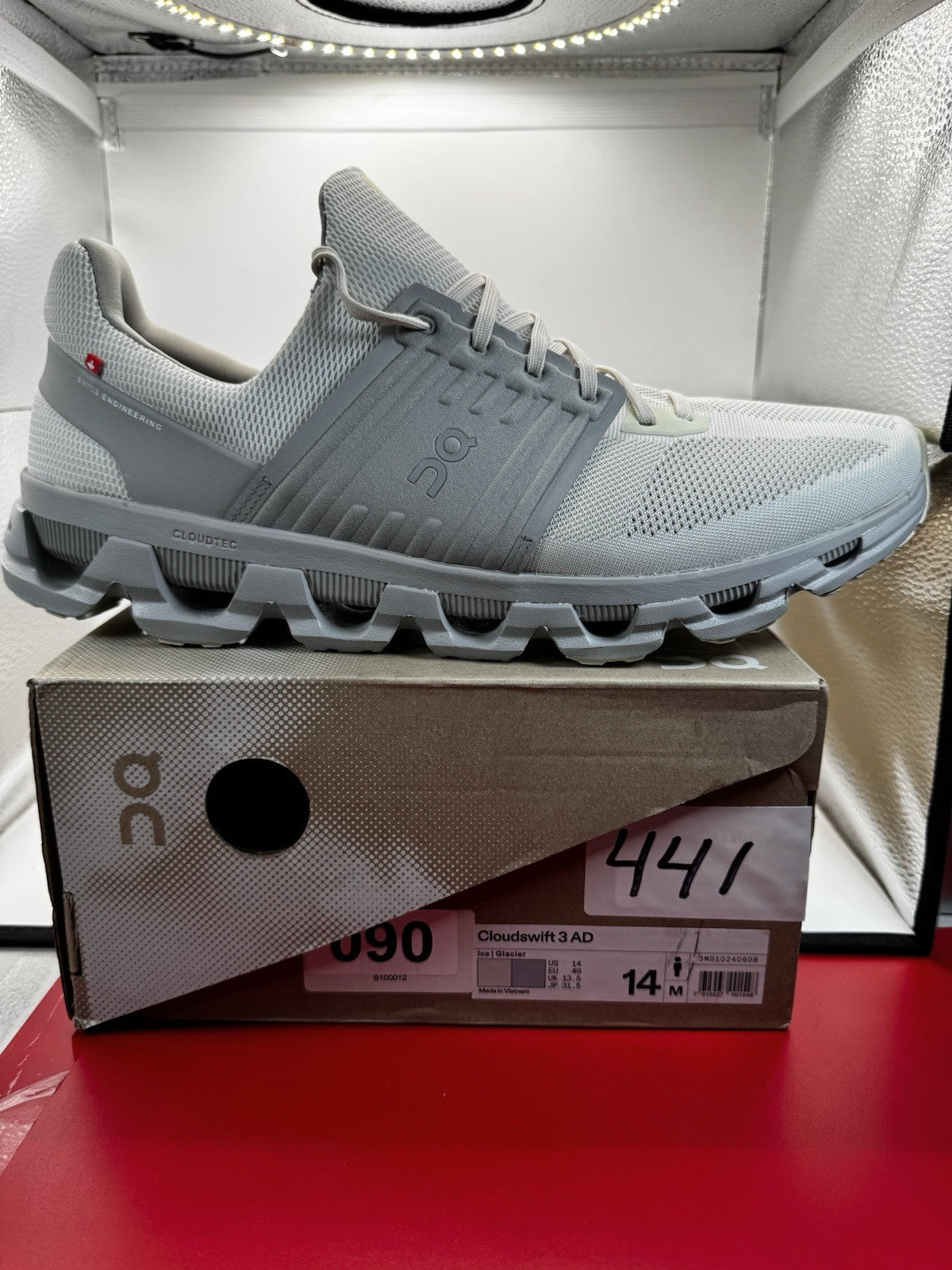 On Running Cloudswift 3 AD Athletic Shoes Gray US 14