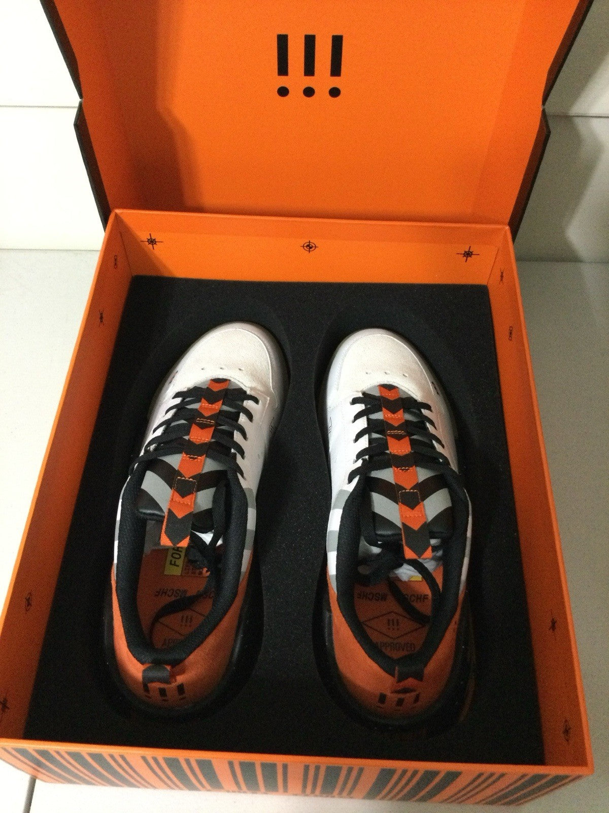 MSCHF Forward 003 Sneakers White Orange Black US 12